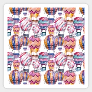 Hot Air Balloon Pattern Sticker